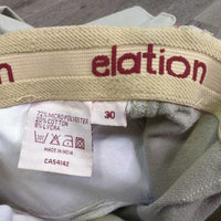 Side Zip Hvy Breeches *vgc, puckers, unstitched pleats, rubs, pills, snags, older
