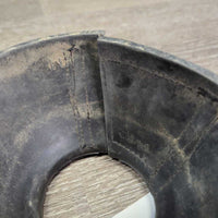 Pr Rubber Ribbed Bell Boots *gc/fair, v.dirty/filthy, hair
