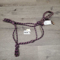 Thick Soft Nylon Rope Halter *fair, v.chewed/flattened, dirt, stains
