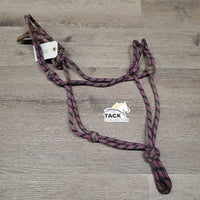 Thick Soft Nylon Rope Halter *fair, v.chewed/flattened, dirt, stains
