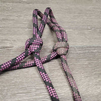 Thick Soft Nylon Rope Halter *fair, v.chewed/flattened, dirt, stains
