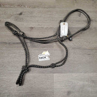 Stiff Nylon Rope Halter *gc, rubs, stains, v.dirty, frays, twists
