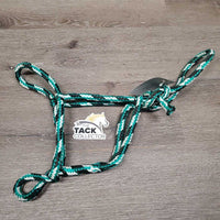 Narrow Round Hollow Nylon Rope Halter *xc/vgc, clean, mnr broken strings
