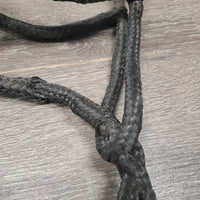 Narrow Round Hollow Nylon Rope Halter *gc, dirty, broken strings, frays & hair
