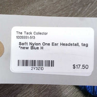 Soft Nylon One Ear Headstall, tag *new
