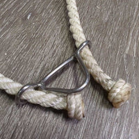 Adjustable Leather & Lariat Headsetter Tie Down *xc, clean, mnr stains
