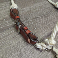 Adjustable Leather & Lariat Headsetter Tie Down *xc, clean, mnr stains
