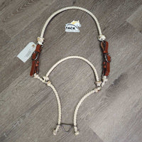 Adjustable Leather & Lariat Headsetter Tie Down *xc, clean, mnr stains
