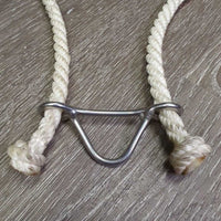 Adjustable Leather & Lariat Headsetter Tie Down *xc, clean, mnr stains
