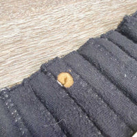 2 Exercise Leg Quilts *fair, clean, hairy, faded, discolored, dingy, holes, missing fill, older
