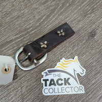 Halter Buckle, leather end *vgc, mnr stains
