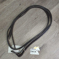 Pr Leather Split Reins, Chicago screws *vgc, clean, stiff, creases/folds
