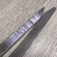 Pr Leather Split Reins, Chicago screws *vgc, clean, stiff, creases/folds
