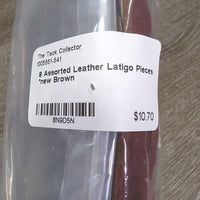 8 Assorted Leather Latigo Pieces *new
