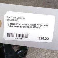 2 Harness Hame Chains *vgc, mnr rubs, rust & scrapes
