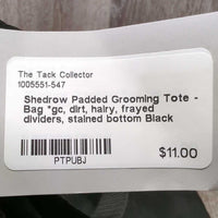 Padded Grooming Tote - Bag *gc, dirt, hairy, frayed dividers, stained bottom
