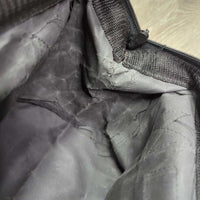 Duffel Bag, Zipper Top *gc/fair, clean, faded, rubs, v.cracked & peeling lining, stitching, threads
