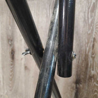 Folding Metal Saddle Rack, metal bottom rack *gc, dirty, scratches
