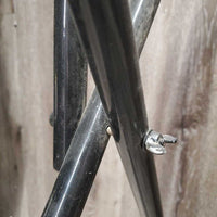 Folding Metal Saddle Rack, metal bottom rack *gc, dirty, scratches
