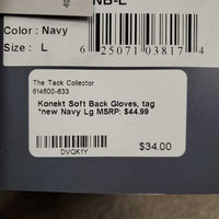 Soft Back Gloves, tag *new
