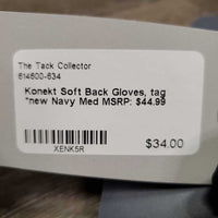 Soft Back Gloves, tag *new
