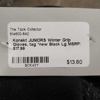 JUNIORS Winter Grip Gloves, tag *new
