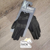 Cloth Polka Dot Gloves, tag *new
