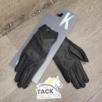 Cloth Polka Dot Gloves, tag *new
