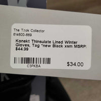 Thinsulate Lined Winter Gloves, Tag *new
