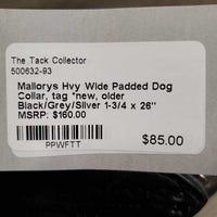 Hvy Wide Padded Dog Collar, tag *new, older
