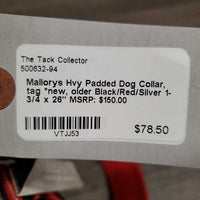 Hvy Padded Dog Collar, tag *new, older
