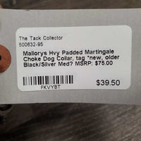 Hvy Padded Martingale Choke Dog Collar, tag *new, older
