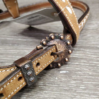 One Ear Headstall, Beaded, laces *like new, mnr scrapes, dents & stains
