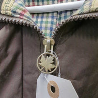 "Windsor" Coat, Snap Off Hood *gc, v.dirty, residue, stains, v.creased & crinkled
