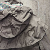 "Windsor" Coat, Snap Off Hood *gc, v.dirty, residue, stains, v.creased & crinkled
