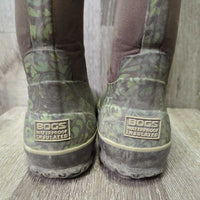 "Classic High Fern" Tall Muck Boots *gc, dirt/residue, v.worn heels, faded, scuffs, rubs, pills
