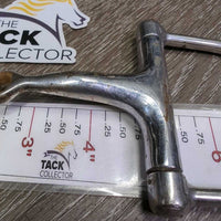 Thin Wwestern D Ring Snaffle Bit *fair, rusty, stiff, peeled, squeaky
