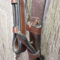 Rsd Bridle, Braided Reins *vgc/gc, clean & mnr dust, creases, edge rubs & scrapes, v.stiff, unstitched
