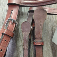 Rsd Bridle, Braided Reins *vgc/gc, clean & mnr dust, creases, edge rubs & scrapes, v.stiff, unstitched
