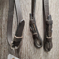FS Rsd Padded Bridle, Braided Reins *NO CHEEKS, vgc, mnr scrapes, rubs, dirty seams, xholes, bent
