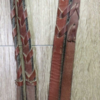 Rsd Bridle, Braided Reins *vgc, NO Noseband, clean & mnr dirty, v.stiff, v.stiff keepers
