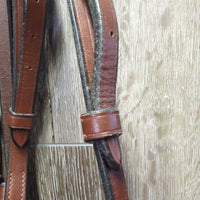 Rsd Bridle, Braided Reins *vgc, NO Noseband, clean & mnr dirty, v.stiff, v.stiff keepers
