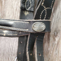 Rsd Monocrown Bridle, Buckles *gc/fair, No Noseband, residue, v.stiff & dry, twist, chews, tight keepers
