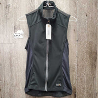 Light Mesh Back Sun Vest, Zipper, back pockets *vgc, clean, mnr snags, stain?mark & hair
