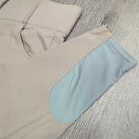 "Tessa"? Hunter Breeches, pockets, Floral Knees *vgc, mnr stains?dirt, seam puckers, mnr discolored seat & legs
