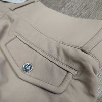 "Tessa"? Hunter Breeches, pockets, Floral Knees *vgc, mnr stains?dirt, seam puckers, mnr discolored seat & legs
