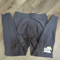 Full Sticky Seat Breeches *gc, v.stained seat & legs, undone stitching, seams: faded & puckers, hole, v.rubbed seat seam, rubs, pills
