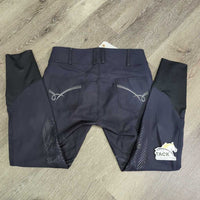 Euroseat Breeches *vgc, clean, rubs, seams: mnr faded, rubs & puckers, seat & leg rubs/shiny
