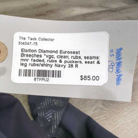 Euroseat Breeches *vgc, clean, rubs, seams: mnr faded, rubs & puckers, seat & leg rubs/shiny
