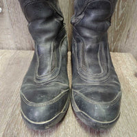 Dress Boots, zips *gc, v.dirty, rubs, stretched els, holey/torn edges, faded
